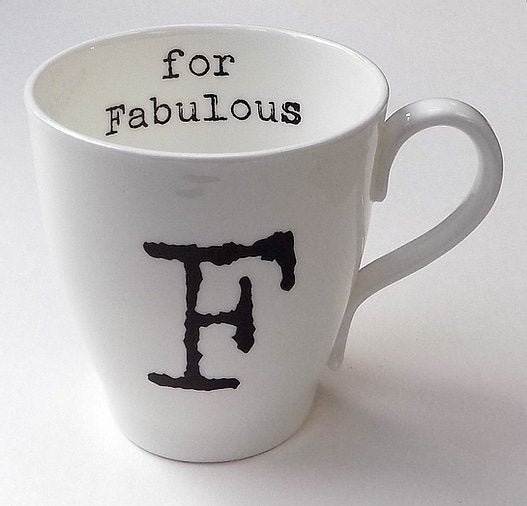 Letter Mug - F For