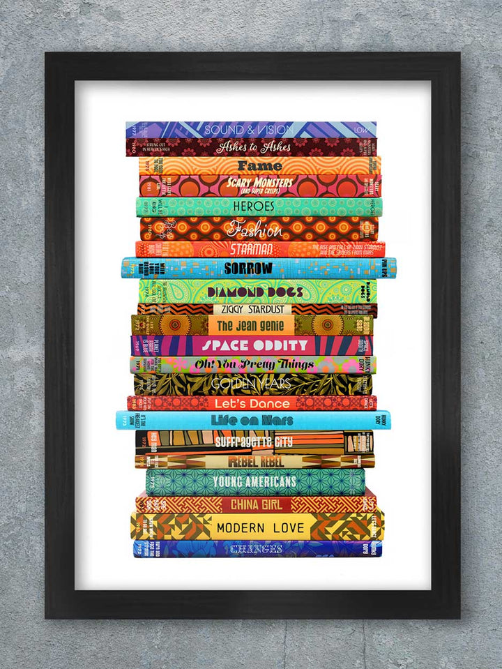 Bowie by the Book - A3 Poster Print