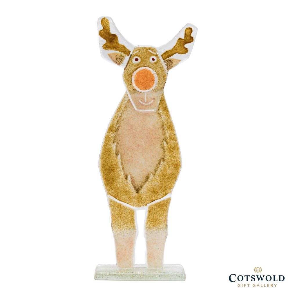 Rudolph Glass Ornament