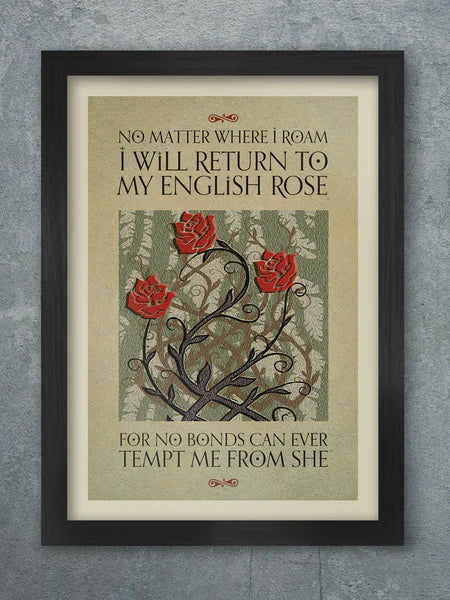 English Rose - A3 Print