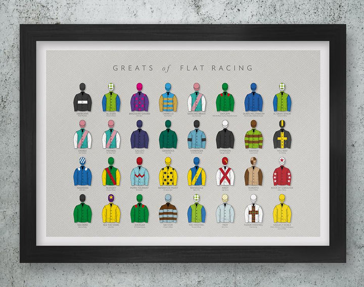 Greats of the Flats - A3 Framed Print