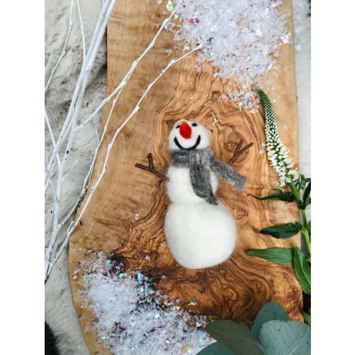 Norman the Snowman Felt Hanging Decoration