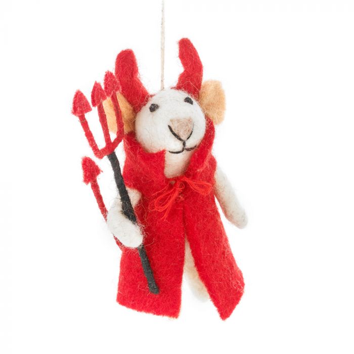 Devil Mouse Felt Hanging Decoration