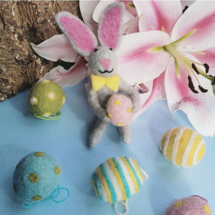 Edgar Easter Bunny Felt Hanging Decoration