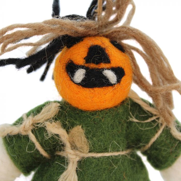 Pumpkin Scarecrow Felt Hanging Decoration