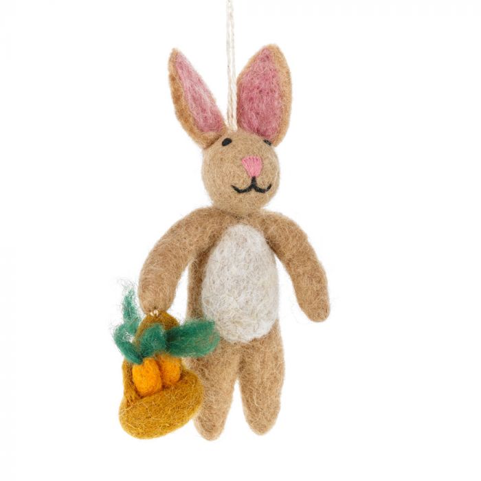 Rory the Rabbit Felt Hanging Decoration