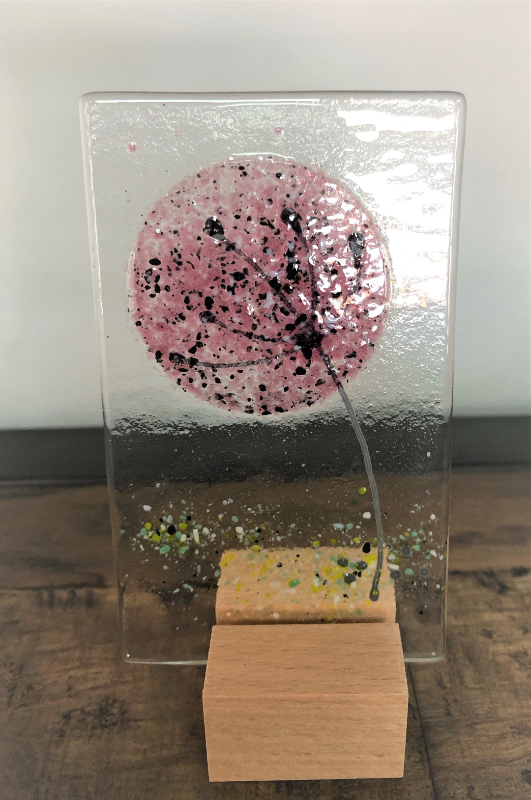 Mini Standing Alium Glass Ornaments - Pink