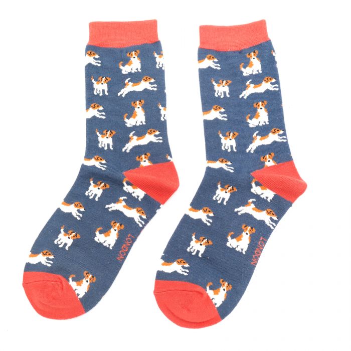 Ladies Bamboo Socks - Jack Russells