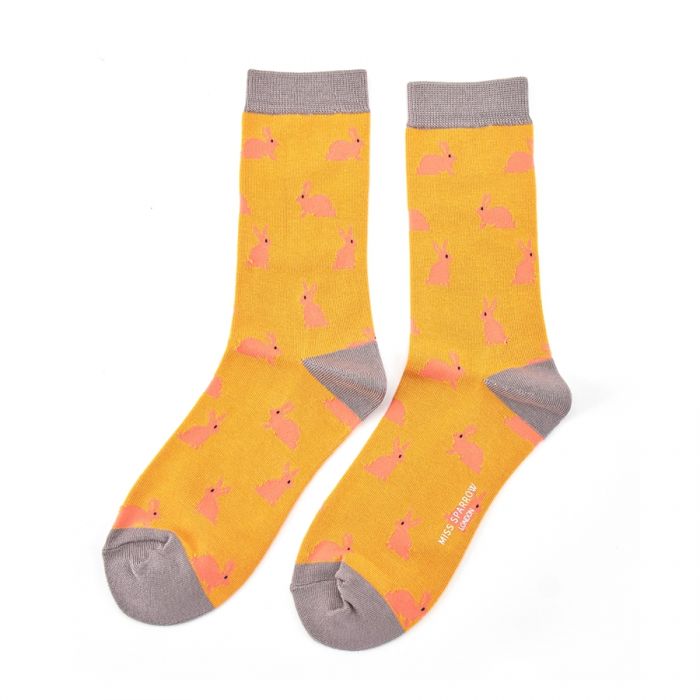 Ladies Bamboo Socks - Rabbits