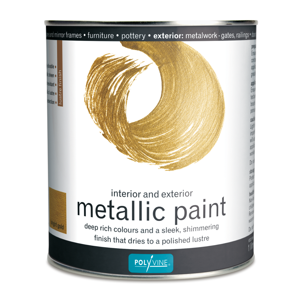 500ml Metallic Paint - Pale Gold