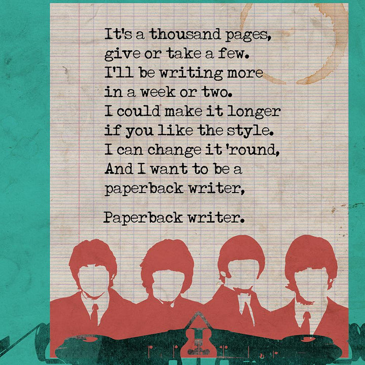 Paperback Writer - A3 Framed Print