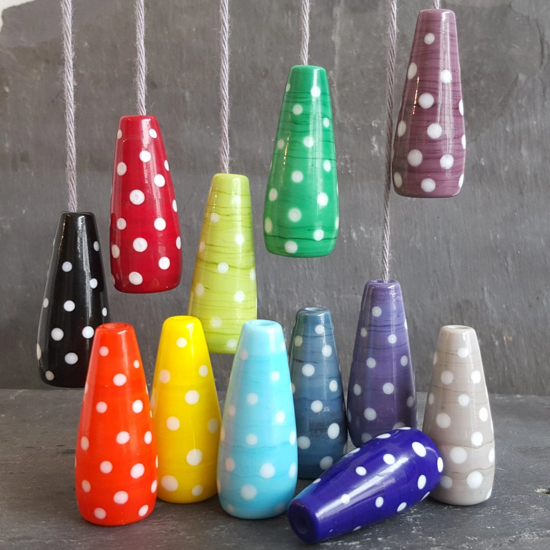 Glass Polka Dot Light Pull