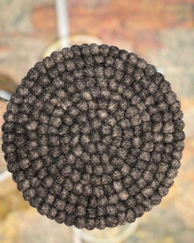 Felted Wool Place Mat - Small Ball