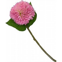 Chrysanthemum Single Stem Faux Flower - Pink & White