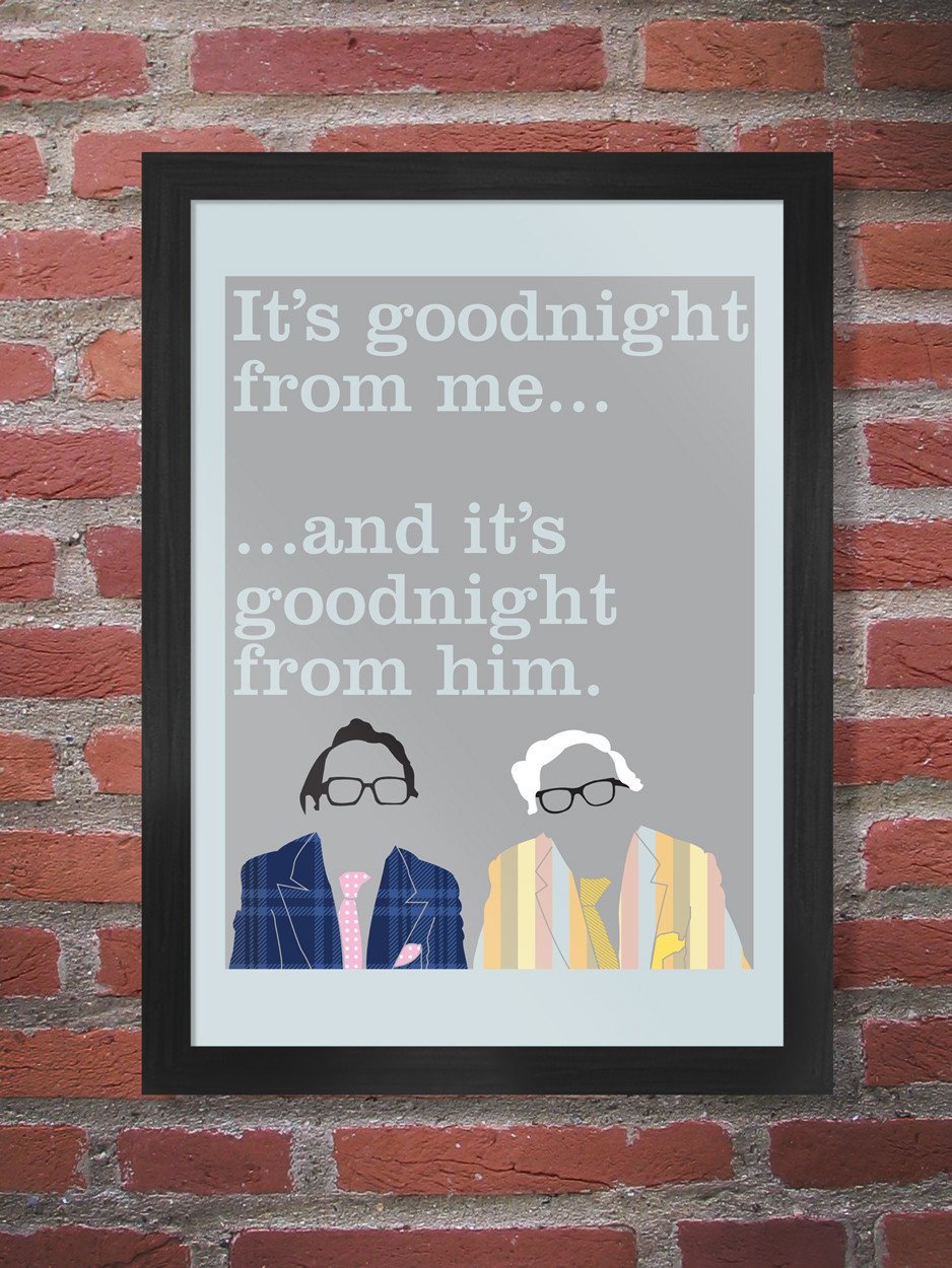 The Two Ronnies - A3 Framed Print