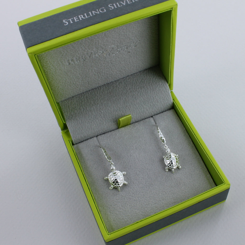 Turtle Sterling Silver Earrings