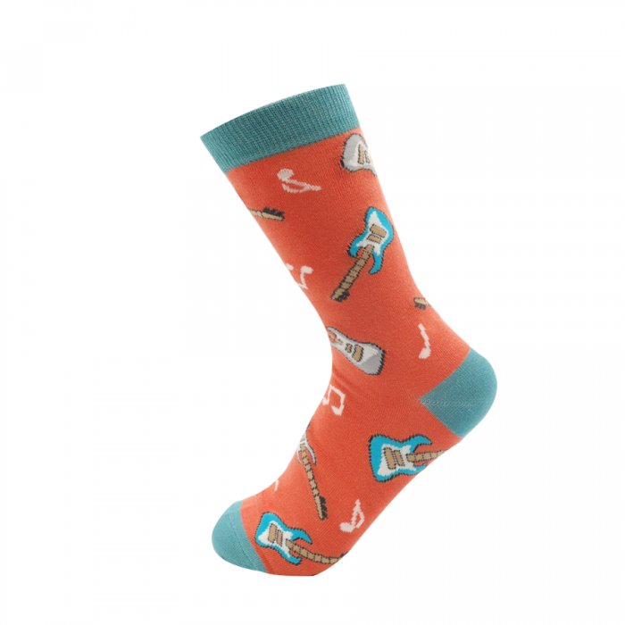 Ladies Bamboo Socks - Guitars