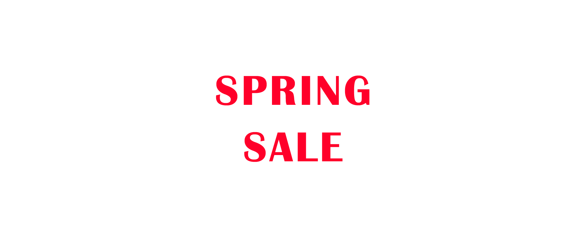 Spring Sale