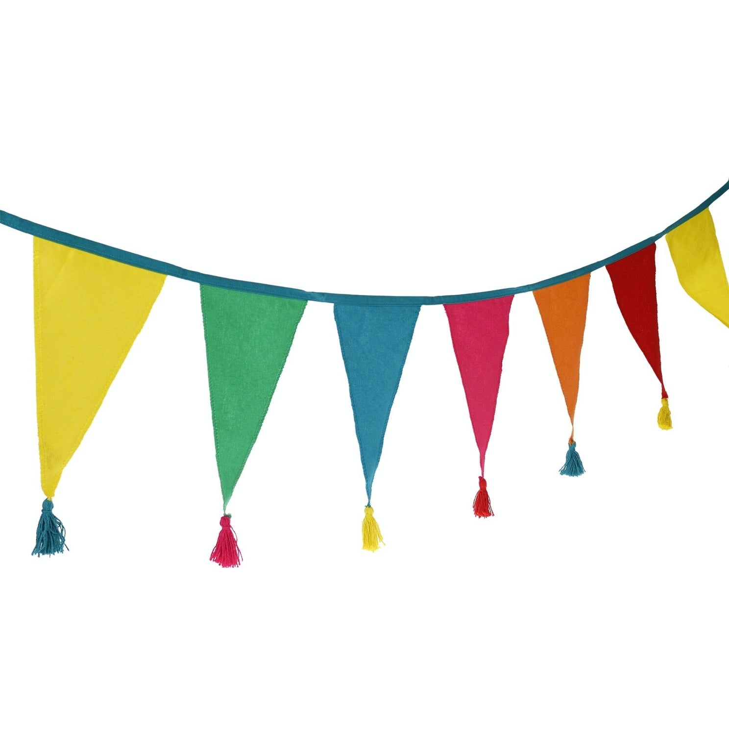 Colourful Tasselled Cotton Bunting (3 Metres)