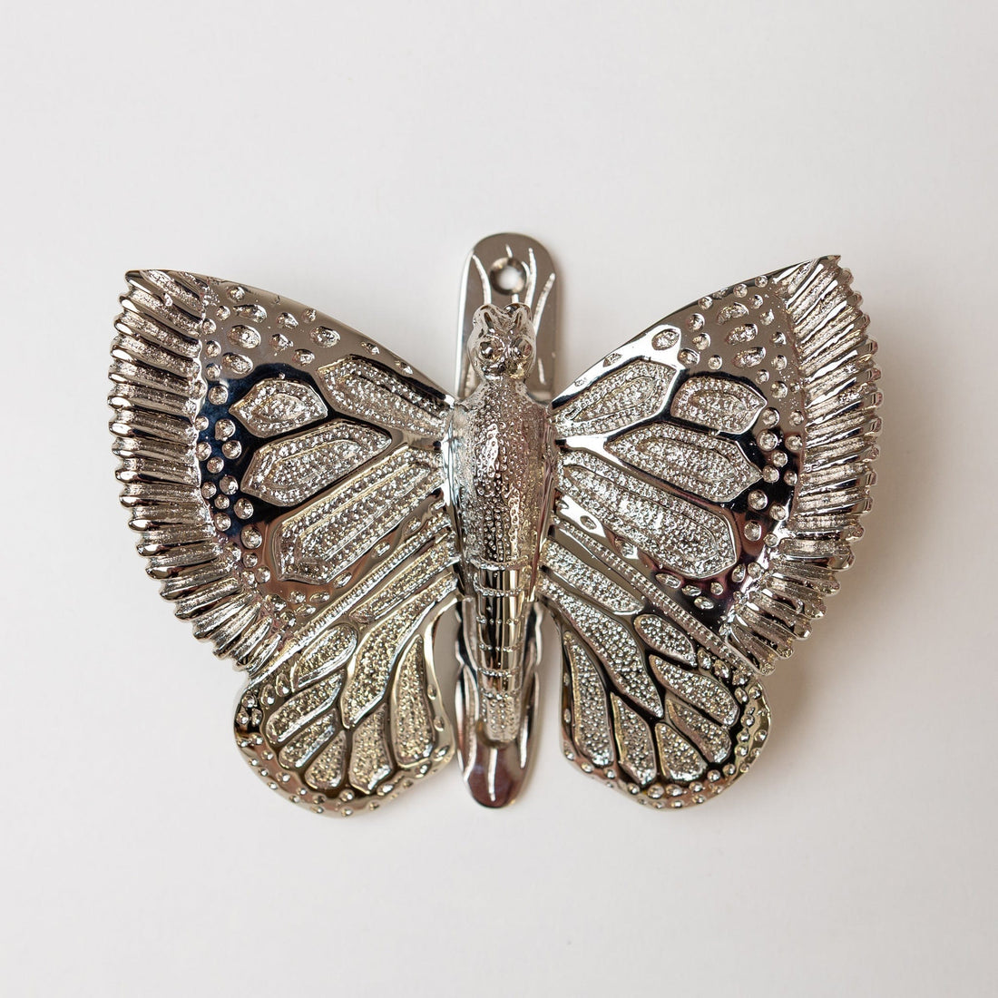 Butterfly Door Knocker - Nickel Finish