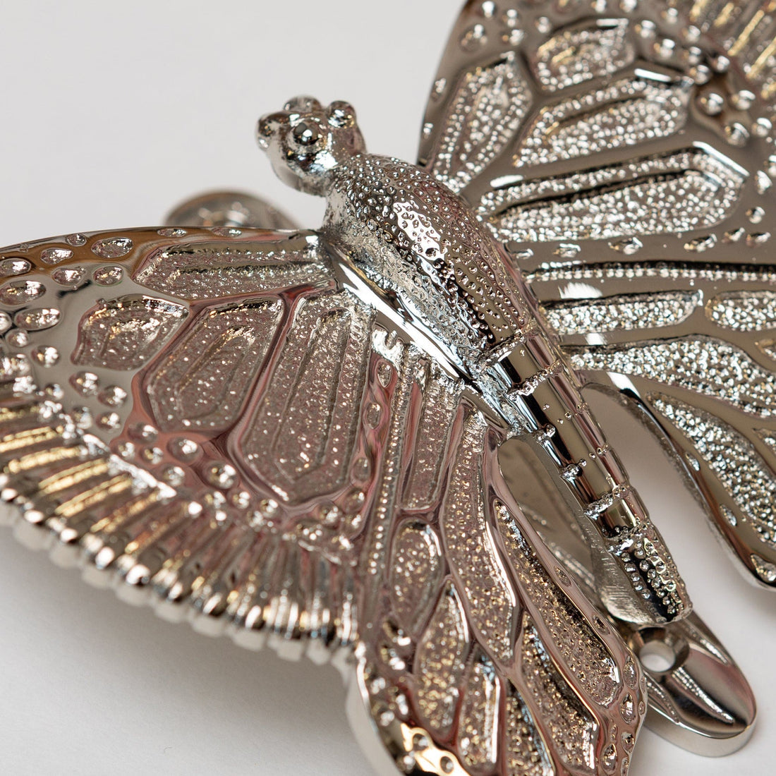 Butterfly Door Knocker - Nickel Finish
