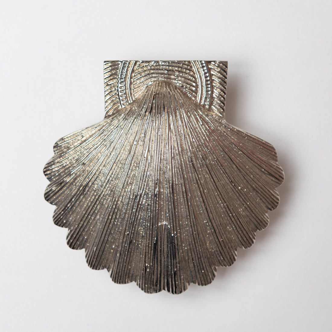 Shell Door Knocker Nickel Finish