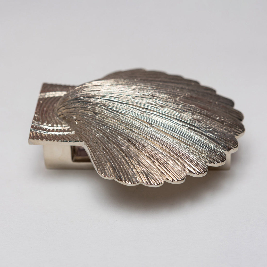 Shell Door Knocker Nickel Finish