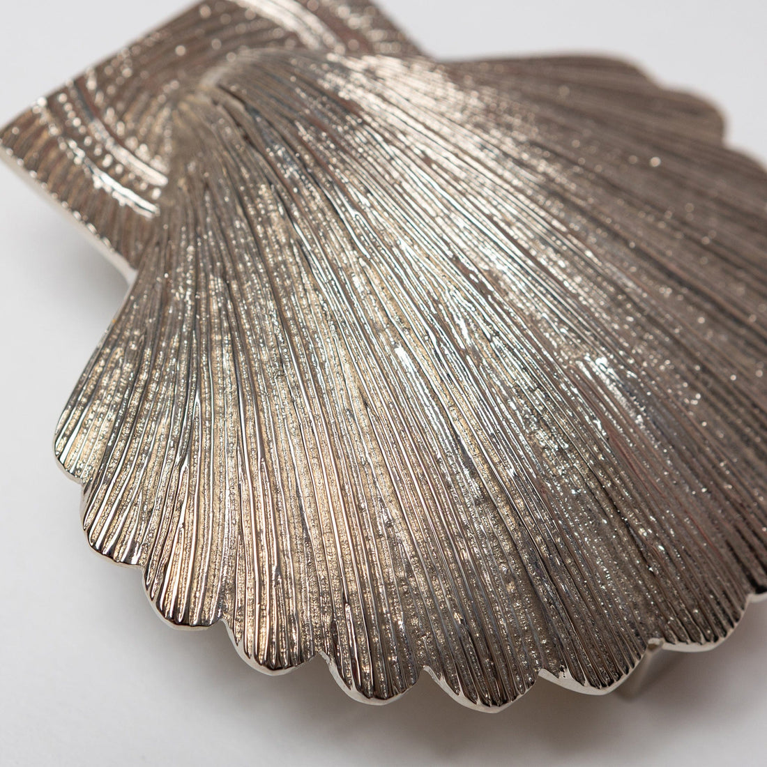 Shell Door Knocker Nickel Finish
