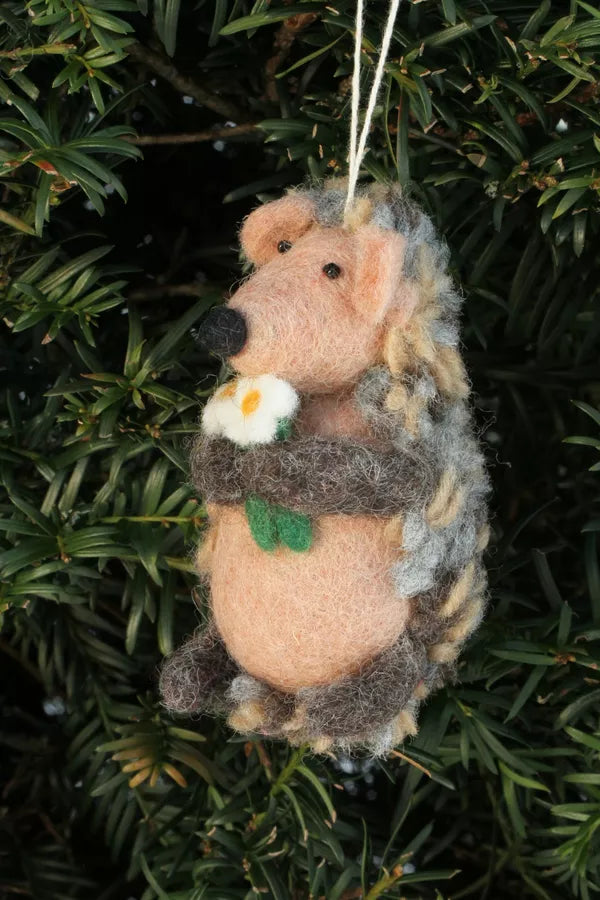 Holly the Hedgehog Hanging Decoration
