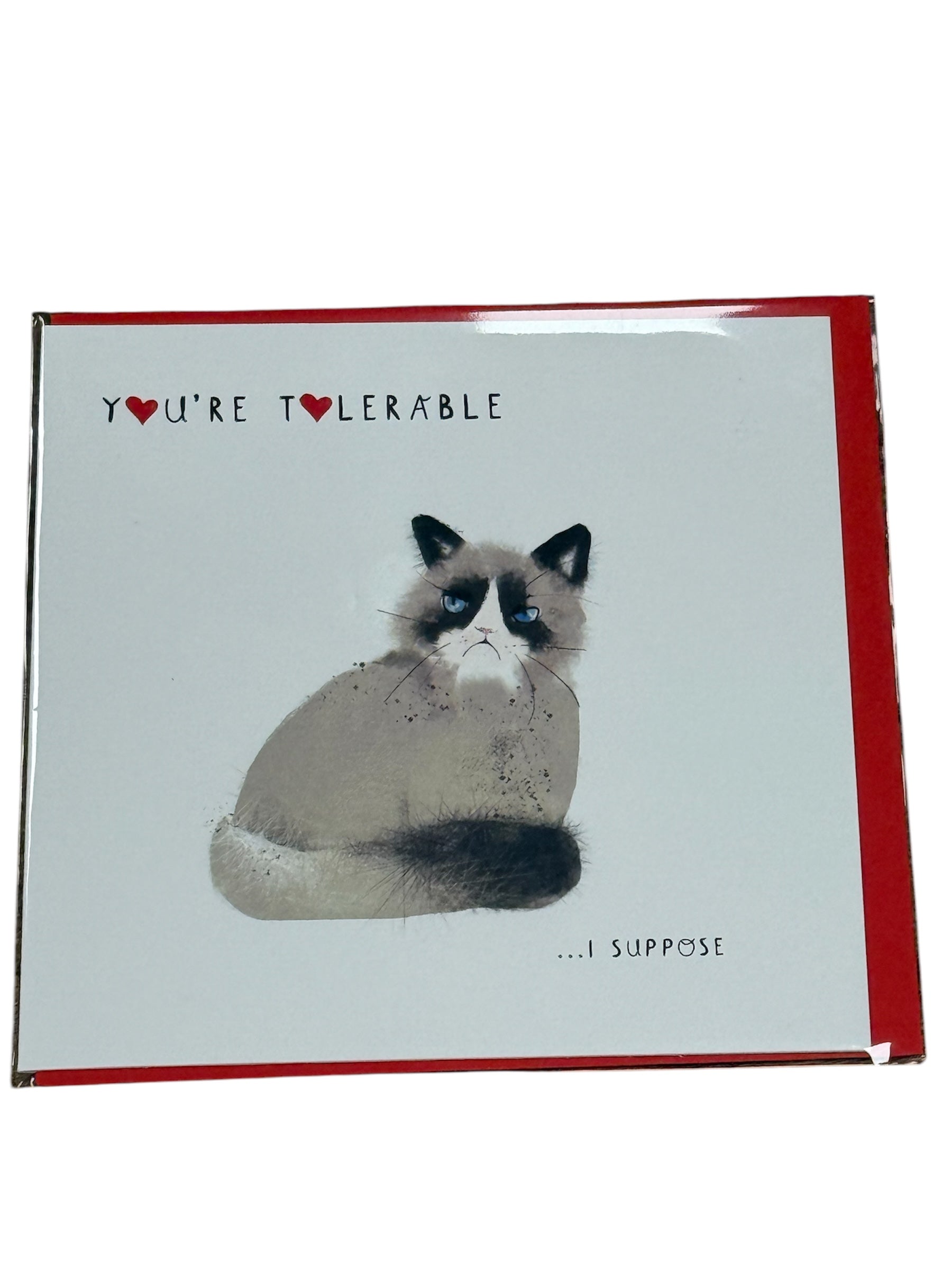 You're Tolerable Anniversary Card