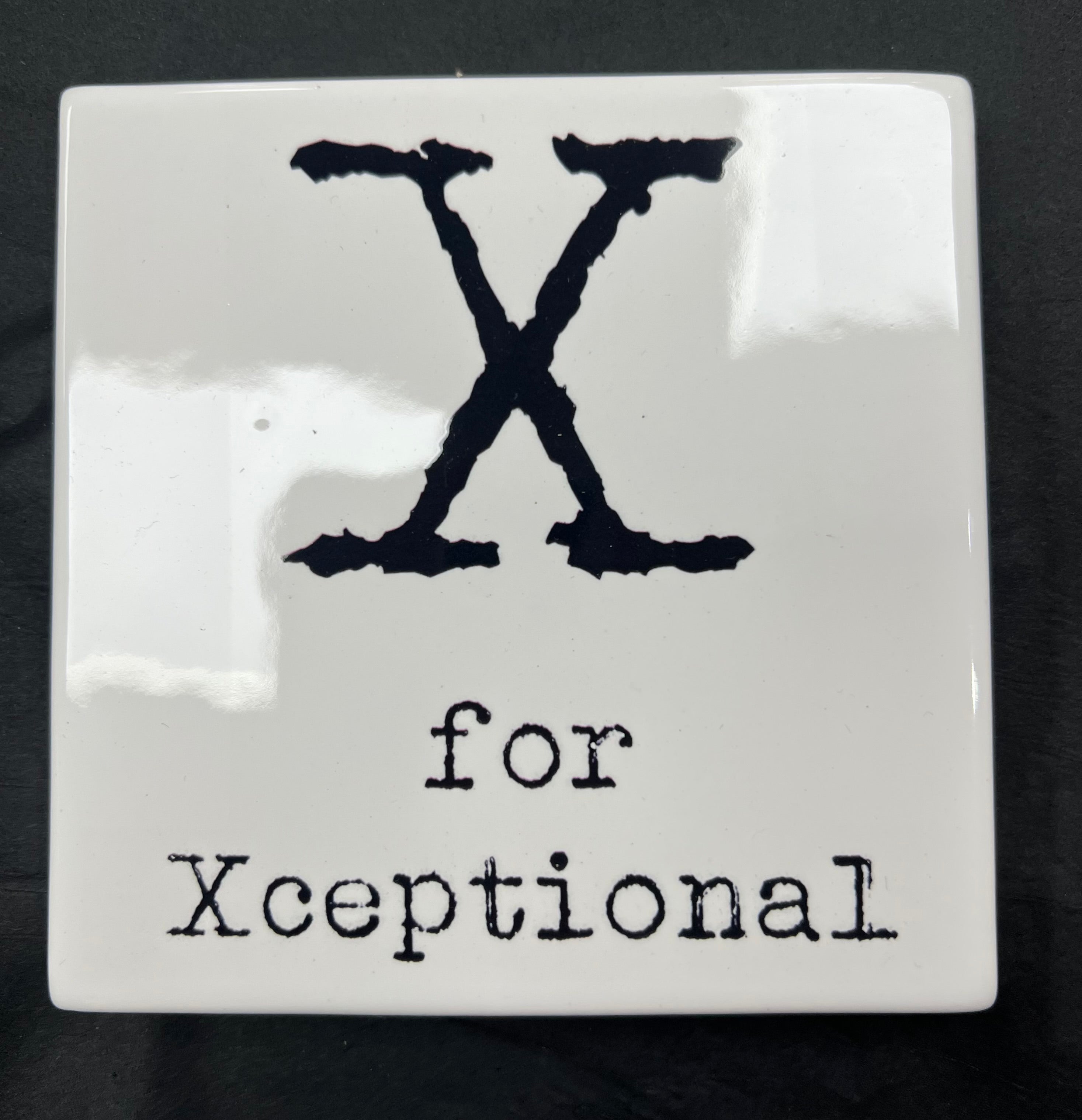 Letter Ceramic Coasters - X For...