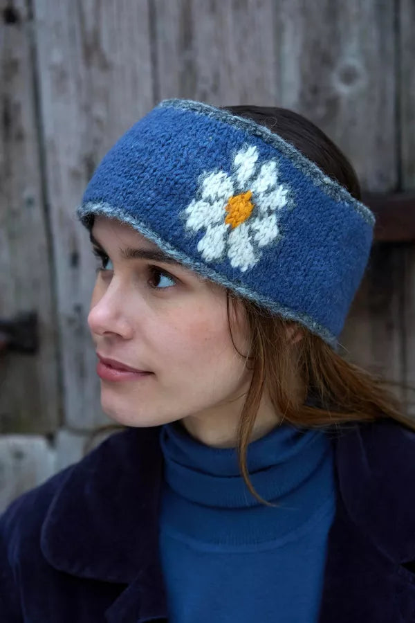 Daisy Headband - Denim