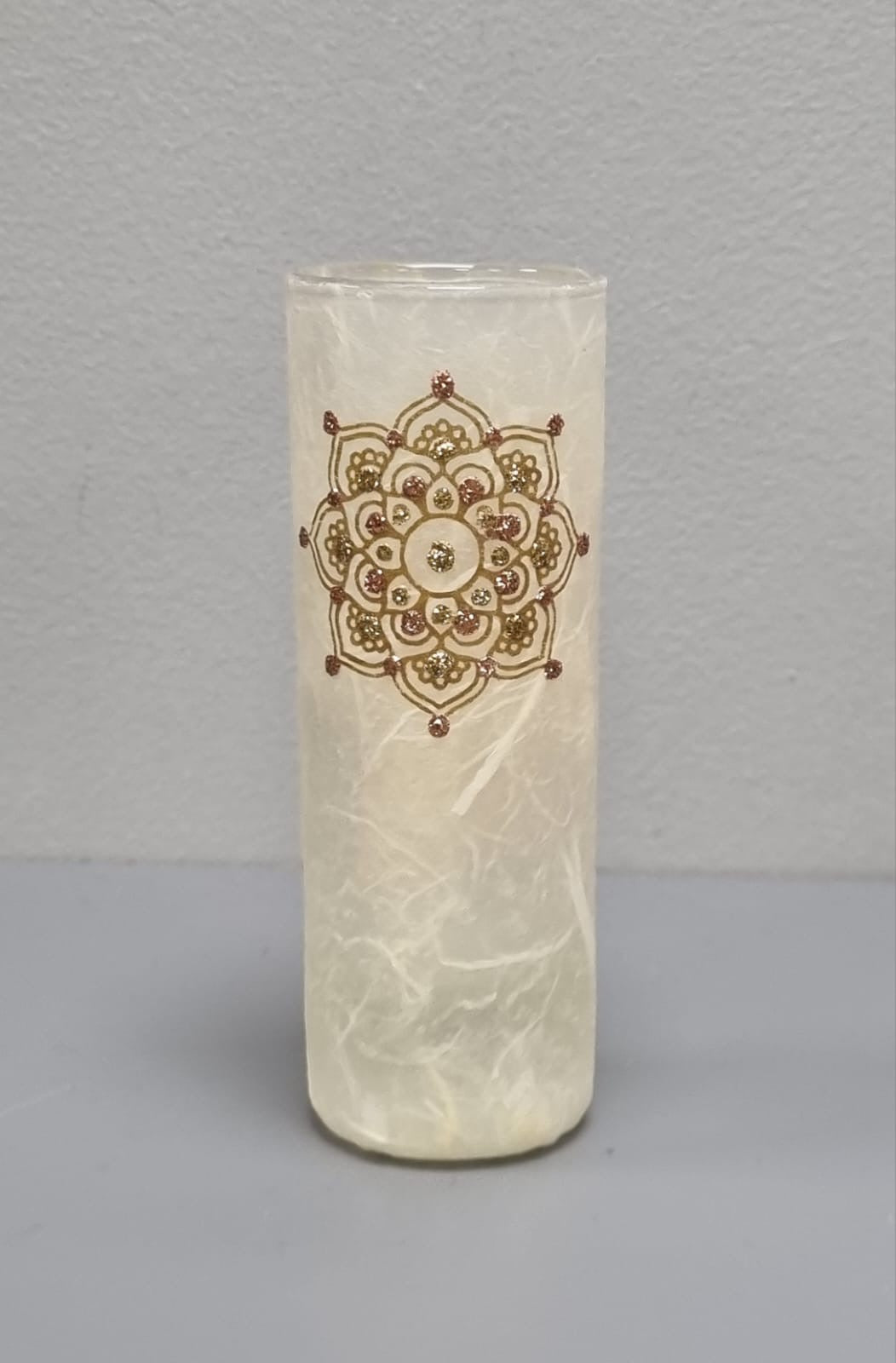 Mandela Posy Vase - Cream & Gold