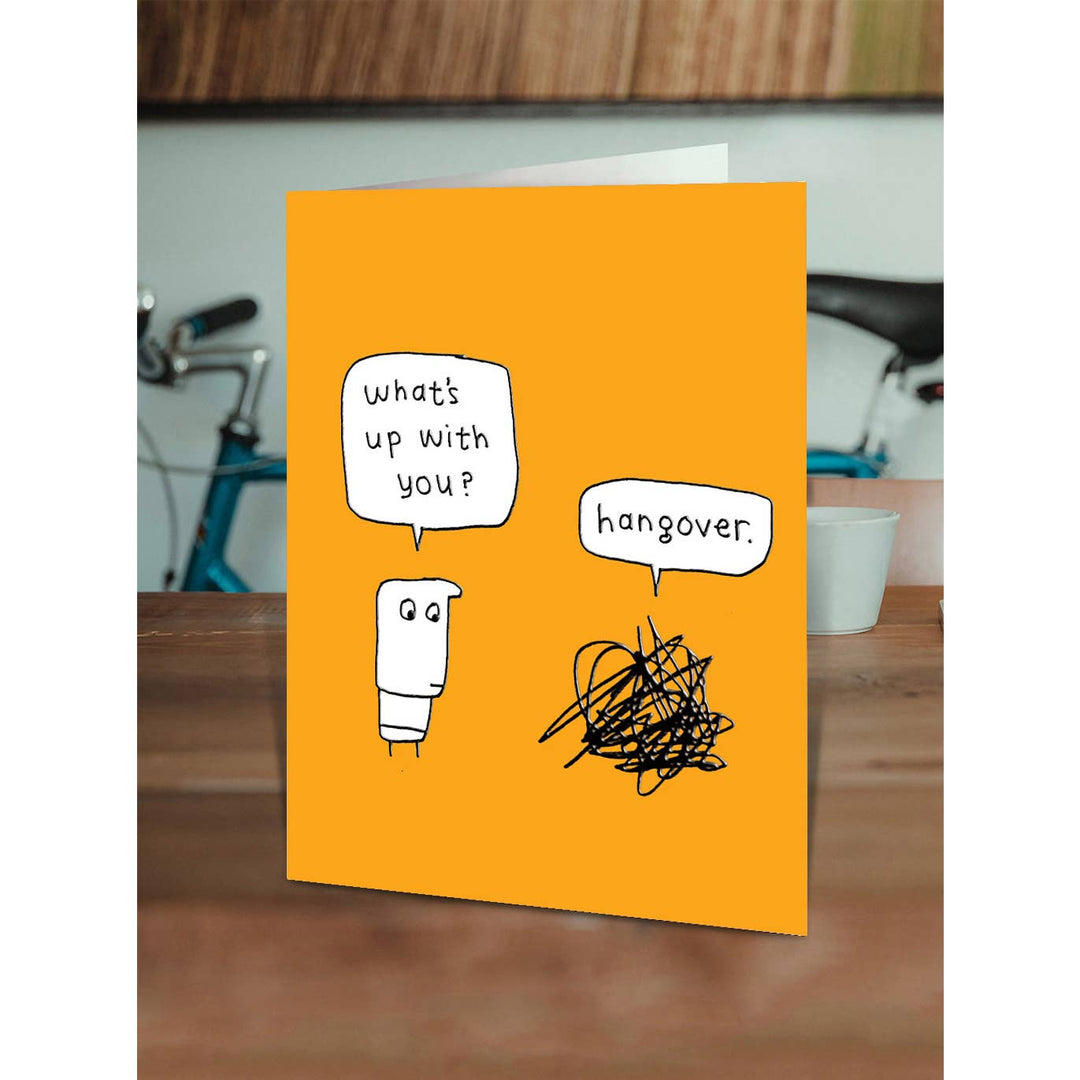 Embossed Hangover Greetings Card
