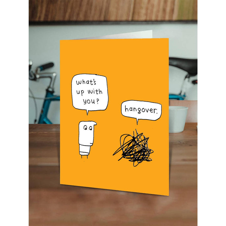 Embossed Hangover Greetings Card