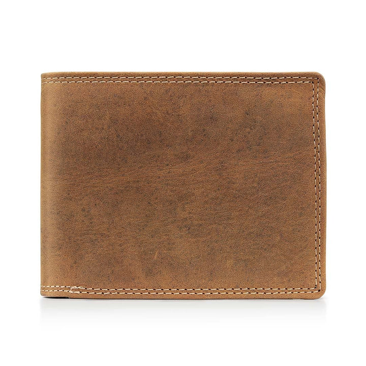 Galaxy Bifold Flip Up Wallet - Brown