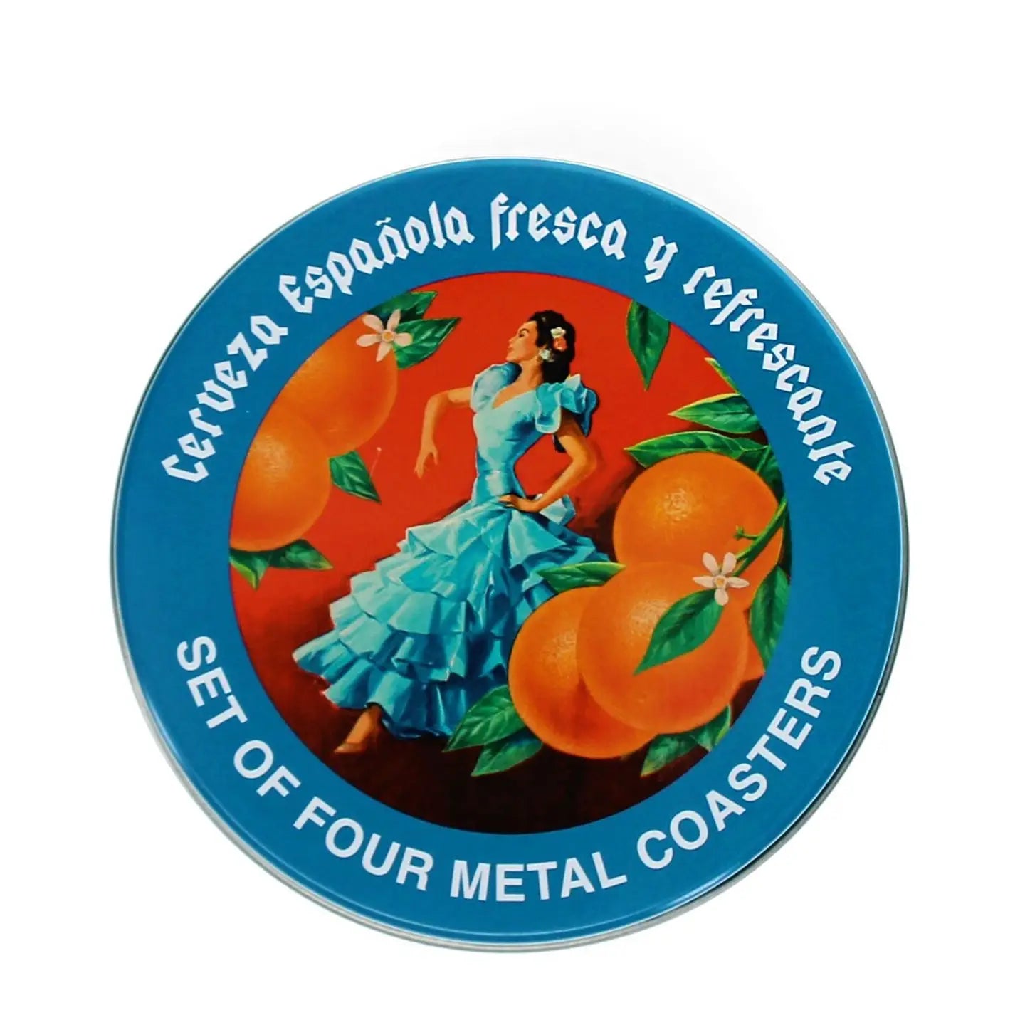 Metal Coaster Set of 4 - Cerveza