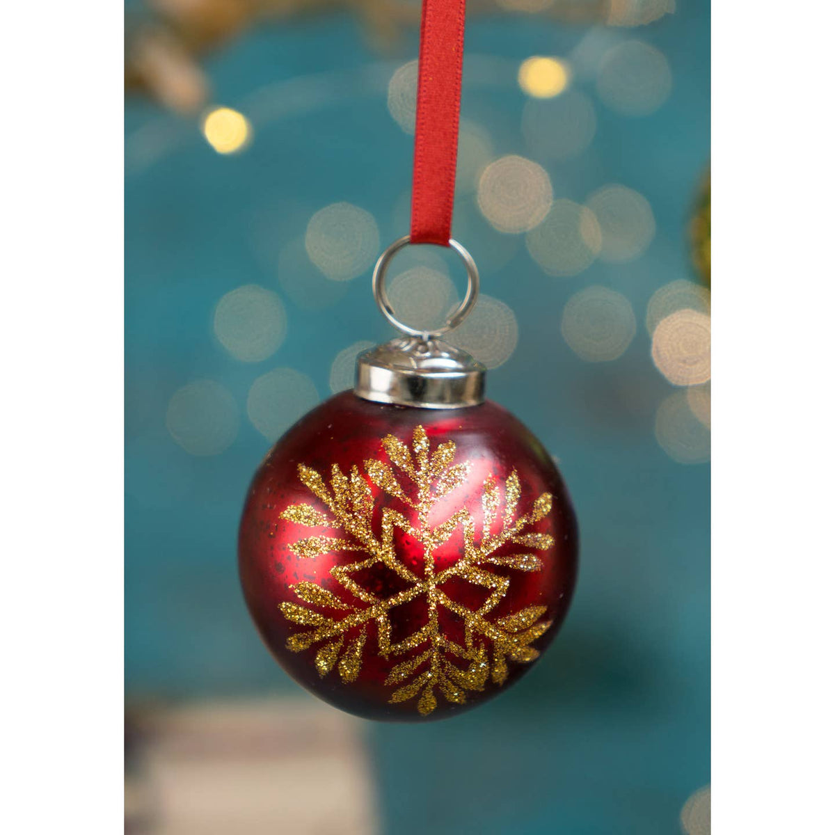 Manaslu Red Small Recycled Glass Bauble