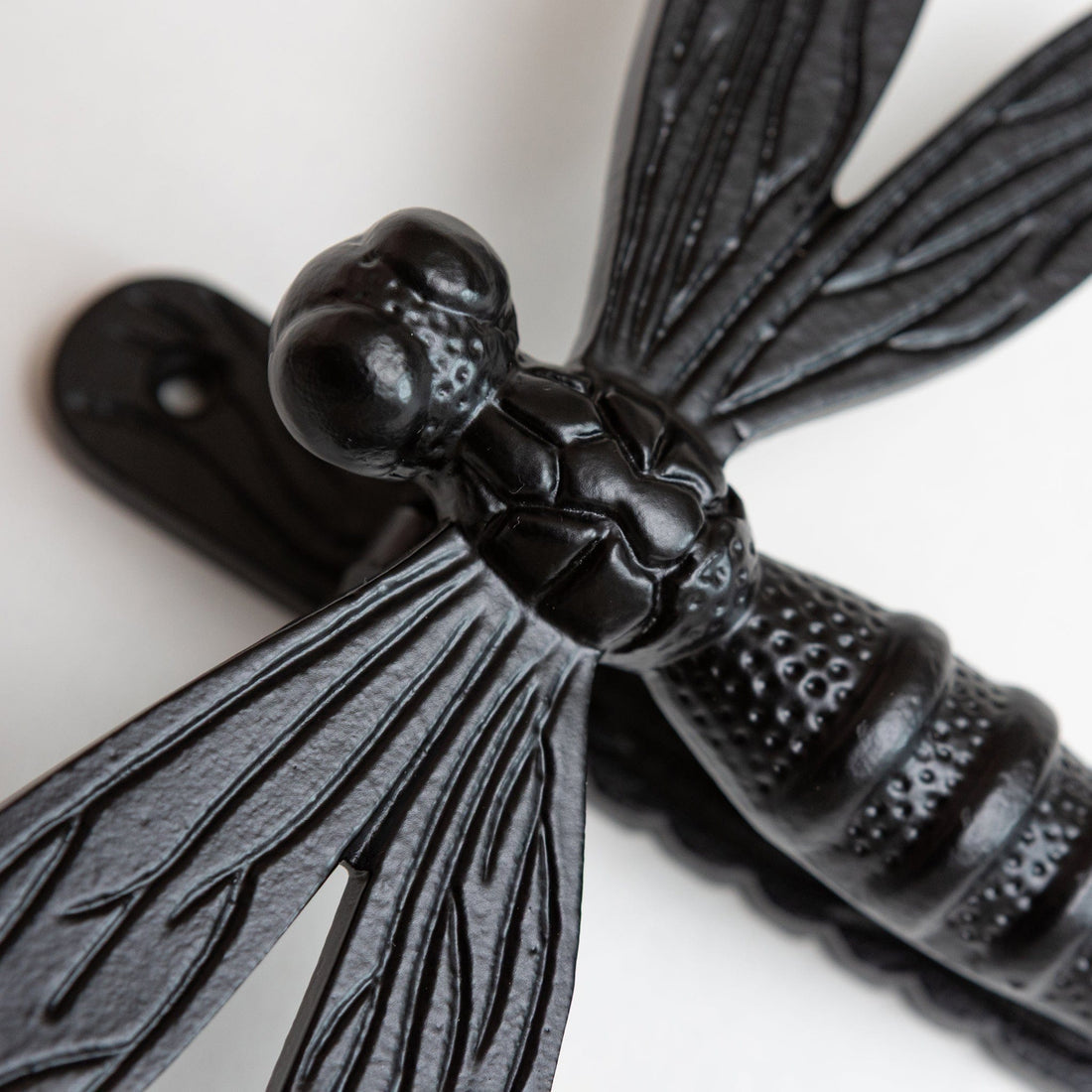 Dragonfly Door Knocker - Black Finish