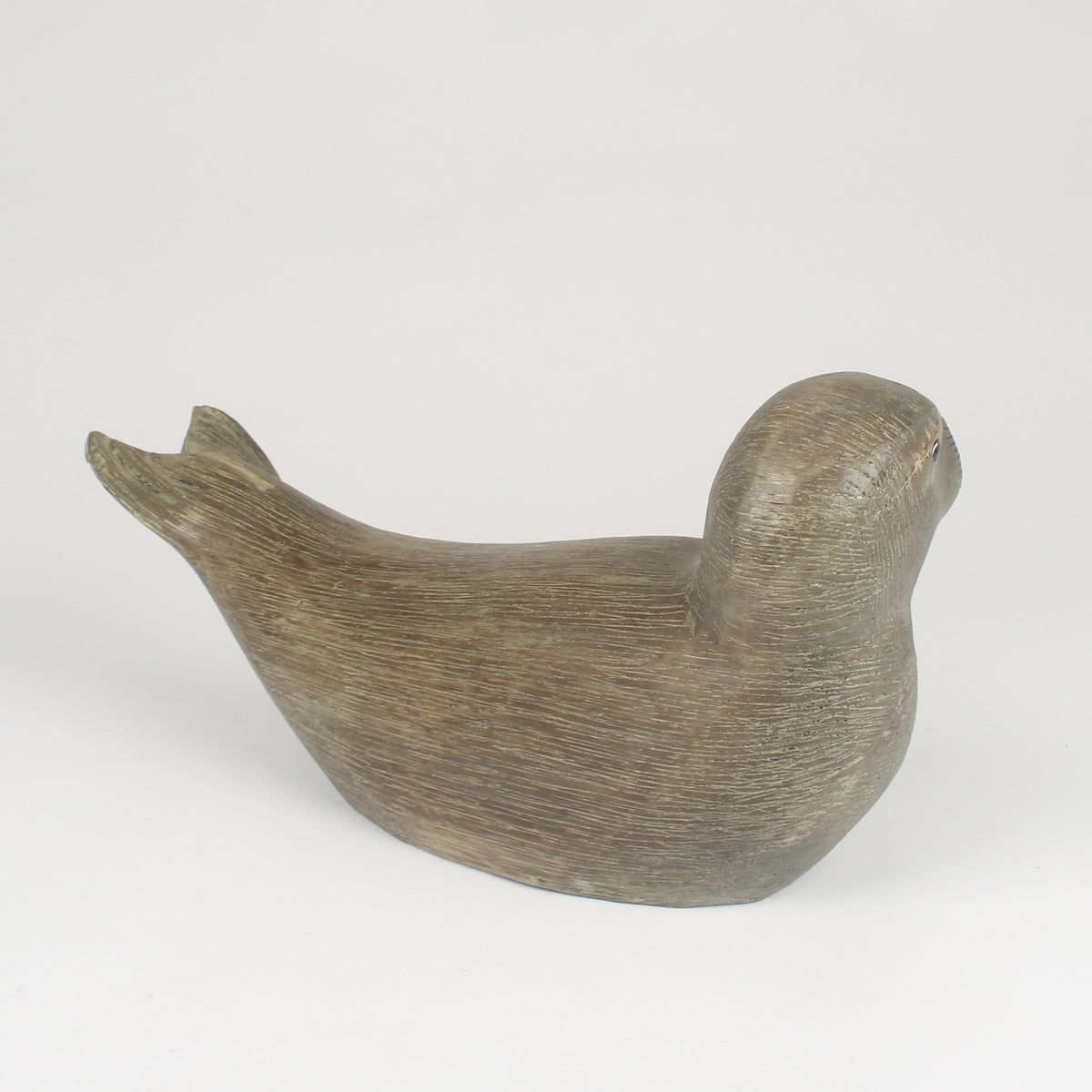 Hand Carved Basking Seal Sculpture By Archipelago