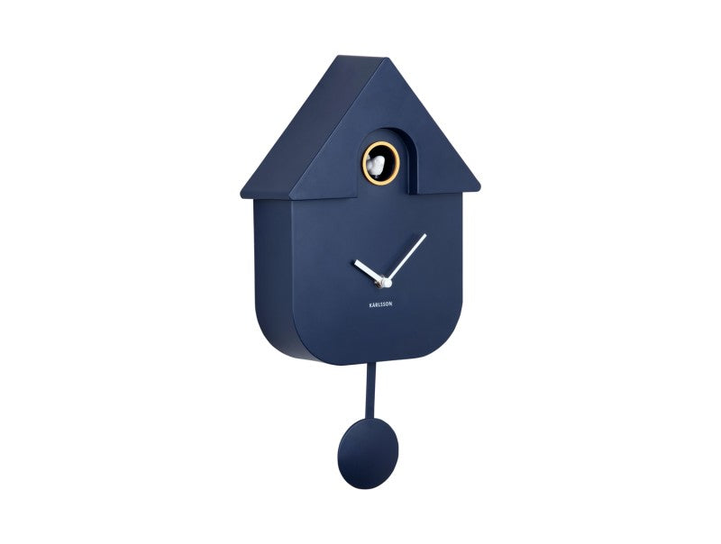 Modern Cuckoo Wall Clock - Dark Blue