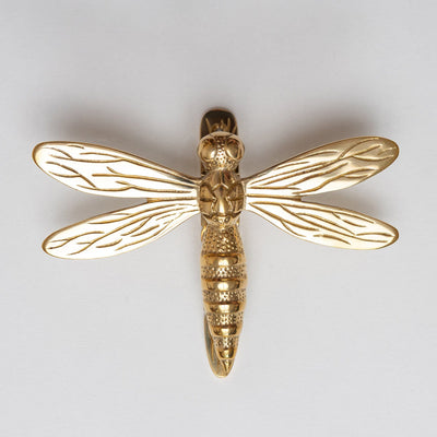 Dragonfly Door Knocker Brass Finish
