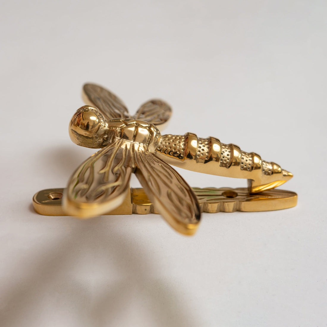 Dragonfly Door Knocker Brass Finish