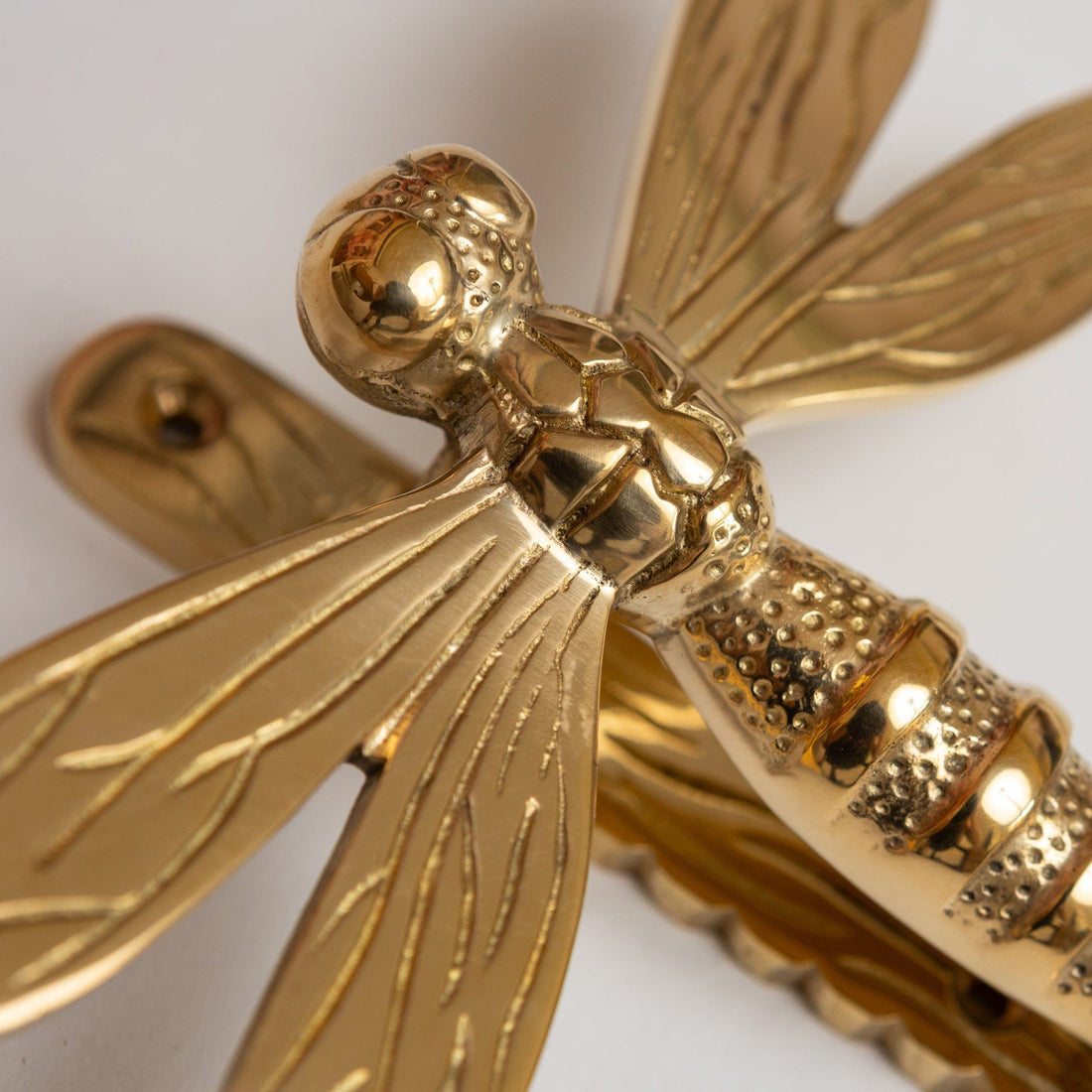 Dragonfly Door Knocker Brass Finish