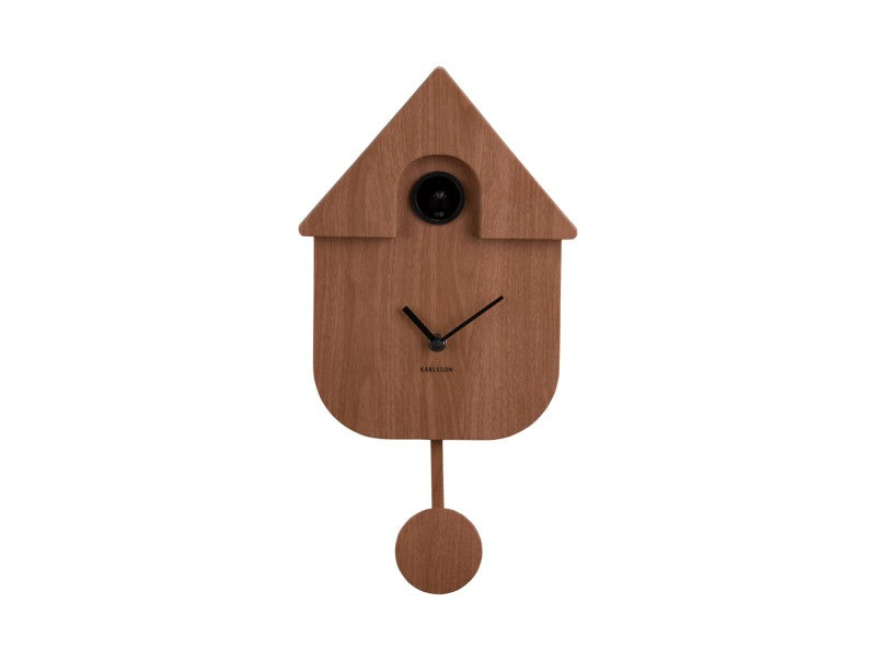 Modern Cuckoo Wall Clock - Wood effect