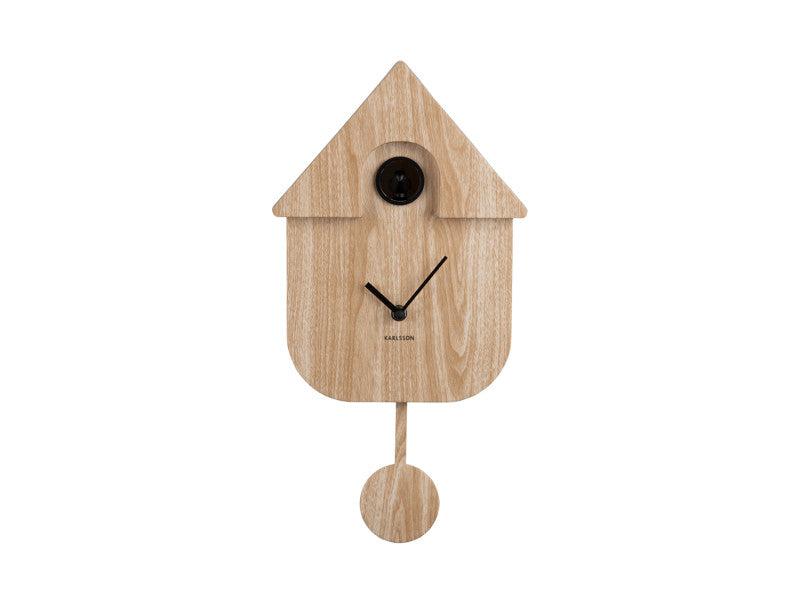 Modern Cuckoo Wall Clock - Wood effect