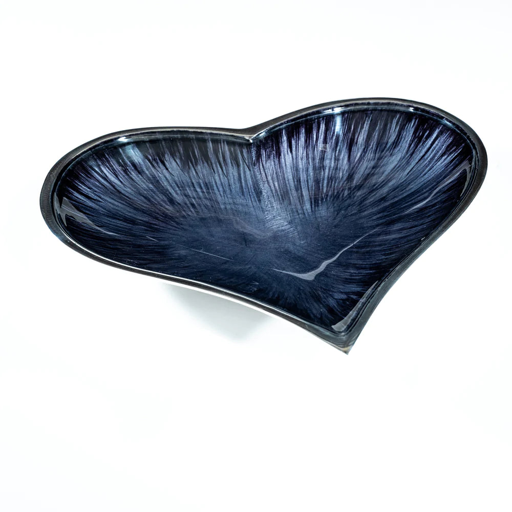 Heart Dish Large - Brushed Black