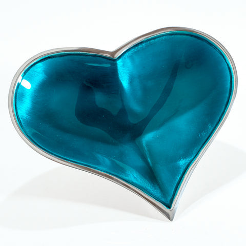 Heart Dish Large - Aqua