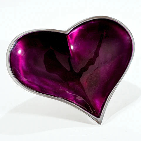 Heart Dish - Brushed Purple