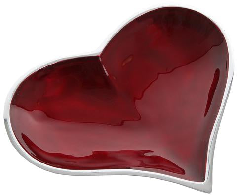 Heart Dish - Brushed Red